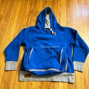 Roadie Pet Hoodie Carrier Adult Small Long sleeve Blue pullover Sweatshirt *